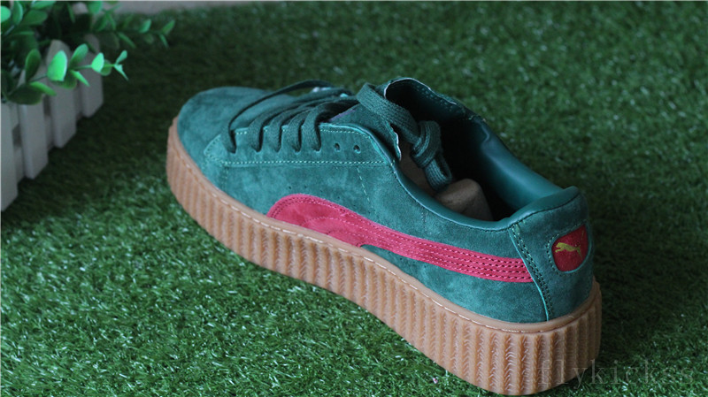 Rihanna Puma Suede Creeper Green